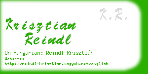 krisztian reindl business card